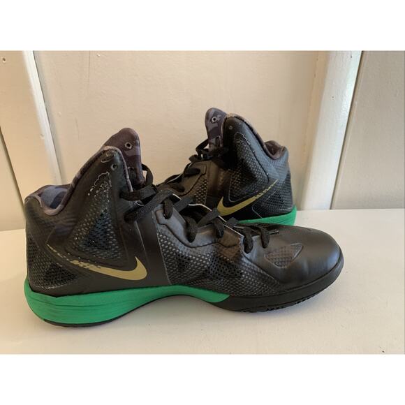 Nike Zoom HyperFuse 487424-001 PE Rondo Celtics Sz 11.5 Black/Clover Green - Picture 5 of 12